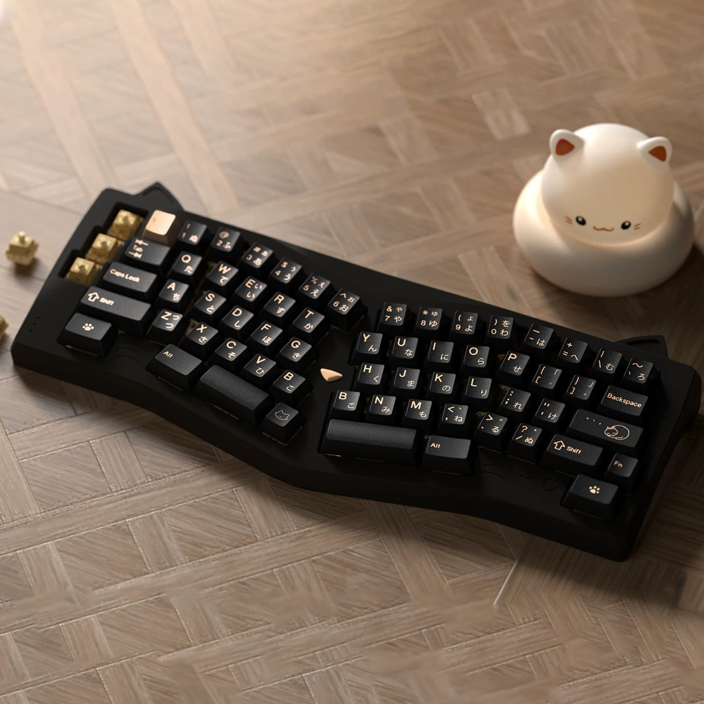 JKDK x KM Fun Cats Keycap Set, Cherry Profile, PBT Dye Sub Key Cap