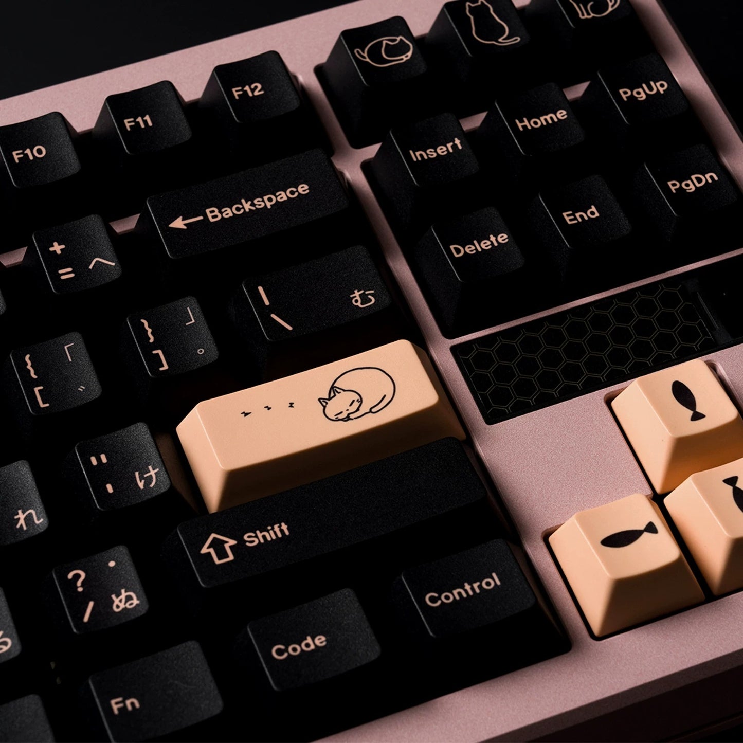 JKDK x KM Fun Cats Keycap Set, Cherry Profile, PBT Dye Sub Key Cap