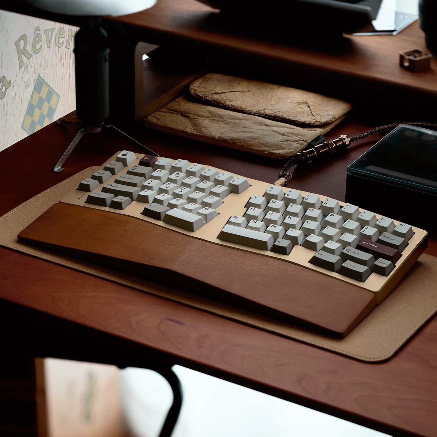 JKDK Retro Chocolate Keycap Set, Cherry Profile, PBT Dye Sub Key Cap