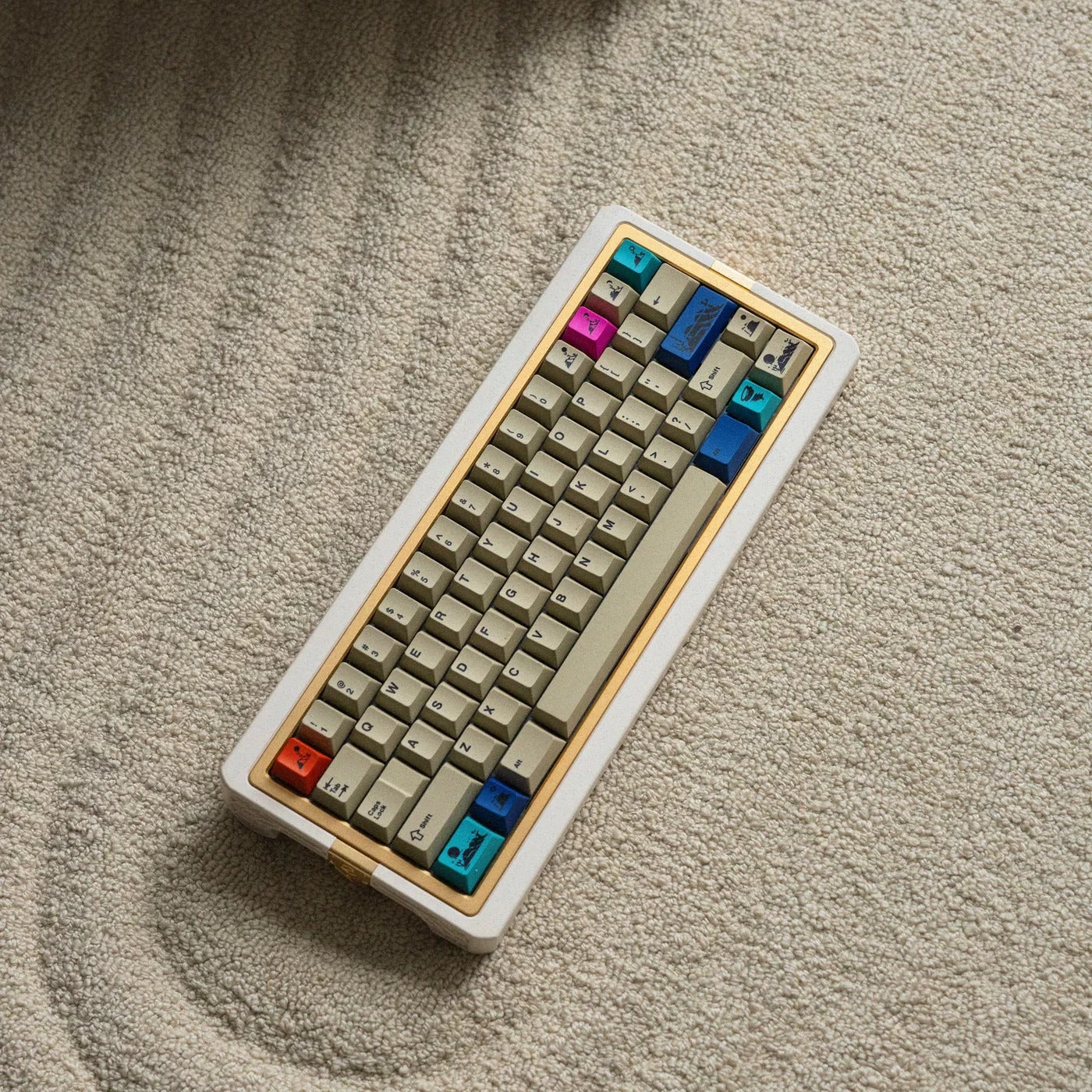 JKDK x Shipkie Sand Keycap Set, Cherry Profile, PBT Dye Sub Key Cap