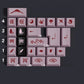JTK Night Sakura Keycap Set, Cherry Profile, Dye Sub PBT