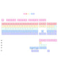 KCP Rainbow Transparent Keycap Set, Cherry Profile