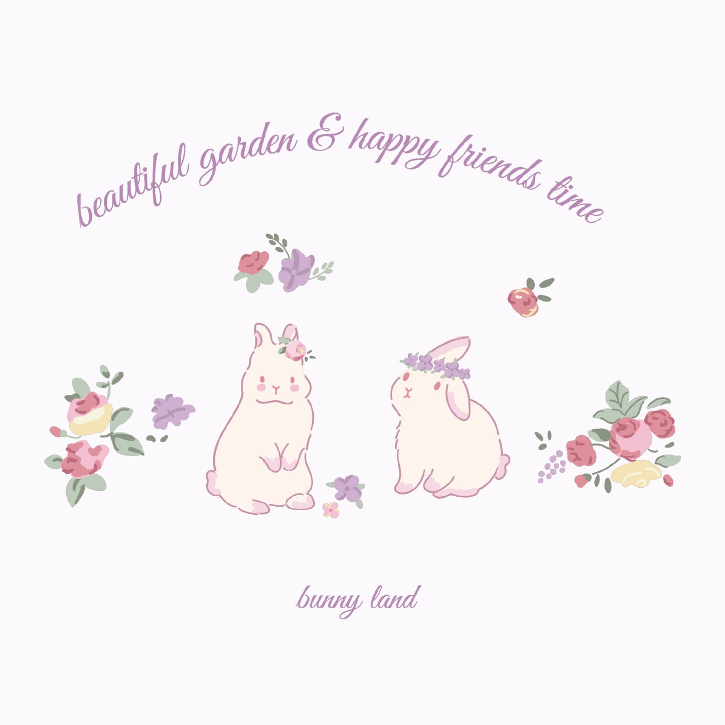 Keyria Labs Bunny Land Cute Keycap Set, Cherry Profile, Dye Sub PBT Key Cap