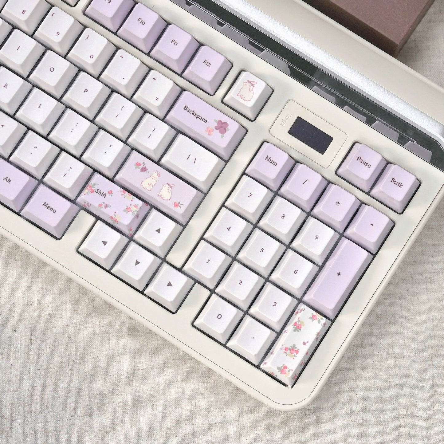 Keyria Labs Bunny Land Cute Keycap Set, Cherry Profile, Dye Sub PBT Key Cap