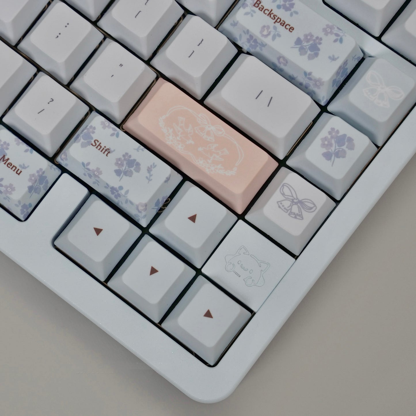 Keyria Labs Summer Dream Cute Keycap Set, Cherry Profile, Dye Sub PBT Key Cap