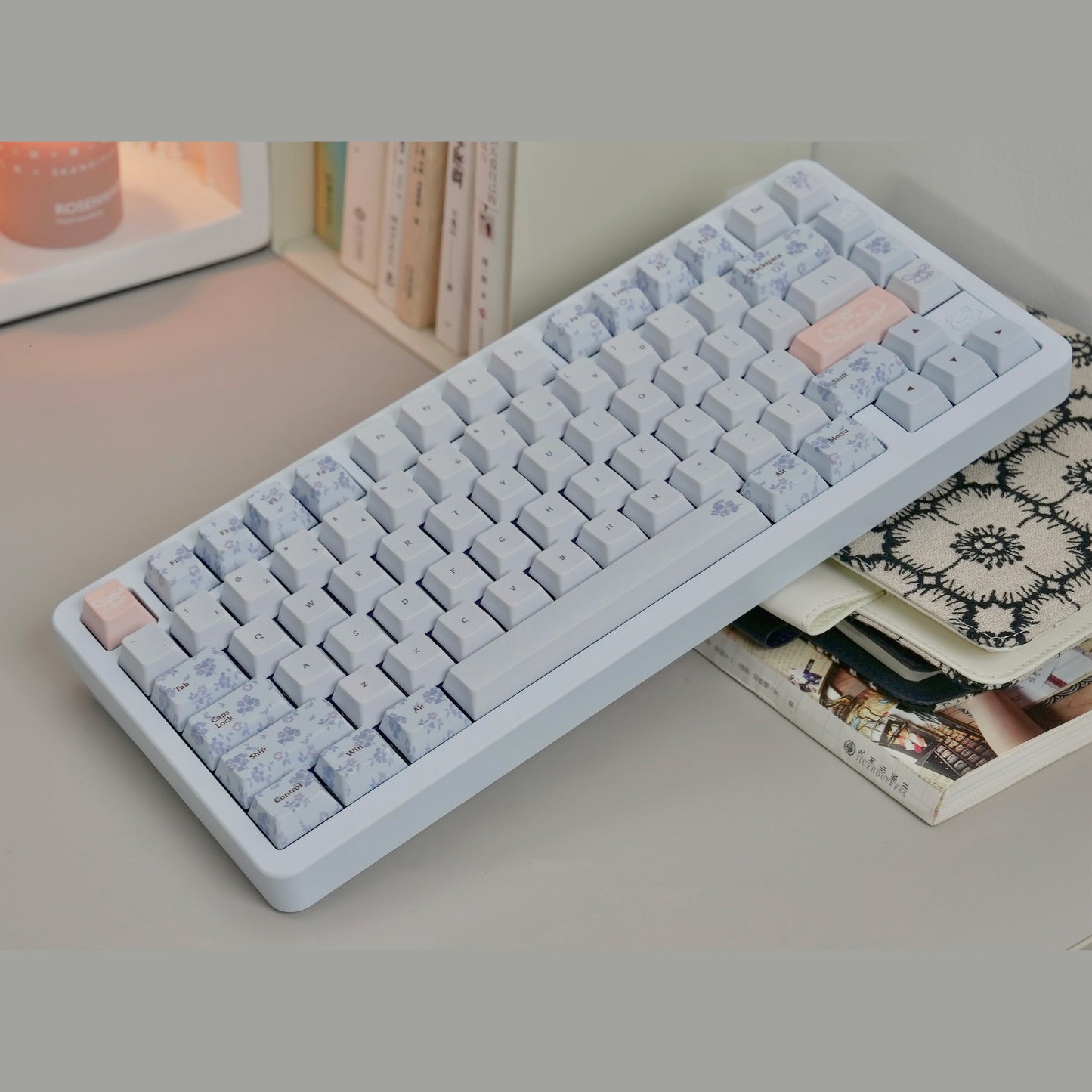 Keyria Labs Summer Dream Cute Keycap Set, Cherry Profile, Dye Sub PBT Key Cap