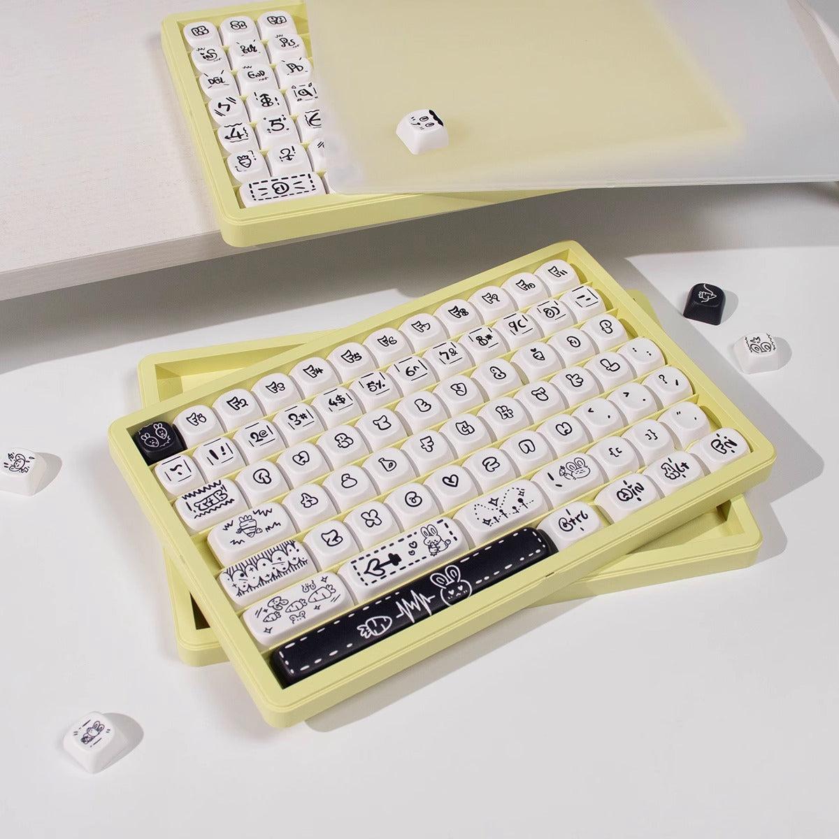 Keycap Stackable Box Storage - 3 piece pack