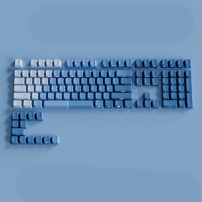 Diagonal Gradient Shine Through, Side Printed Keycap Set, Cherry Profile, Double Shot PBT Key Cap