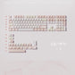 Key Cerberus White Peach Pearlescent Keycap Set, Cherry Profile, Pearlescent Painted