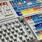 Keymoji Mondrian Keycap Set, Cherry Profile, PC Transparent