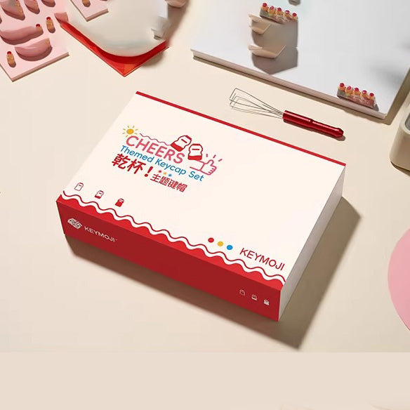 Keymoji Yakult Jade Semi-Transparent Keycap Set, Cherry Profile