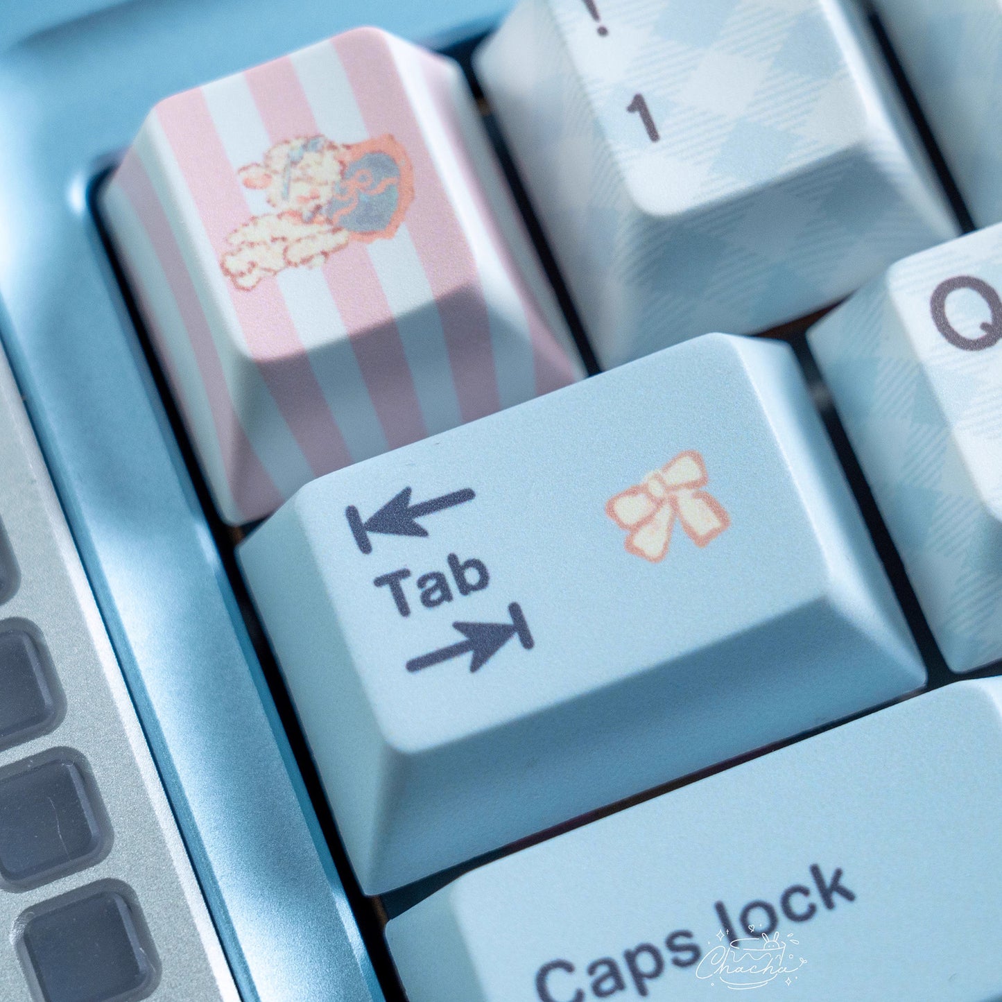Keyria Labs Little Lamb Dream Keycap Set, Cherry Profile, Dye Sub PBT Cute Key Cap