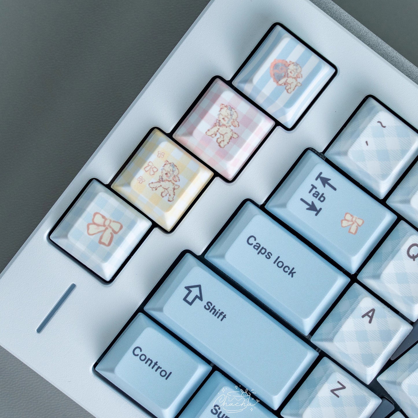 Keyria Labs Little Lamb Dream Keycap Set, Cherry Profile, Dye Sub PBT Cute Key Cap