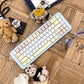 Keyria Labs Tea Party Cute Keycap Set, Cherry Profile, Dye Sub PBT Key Cap