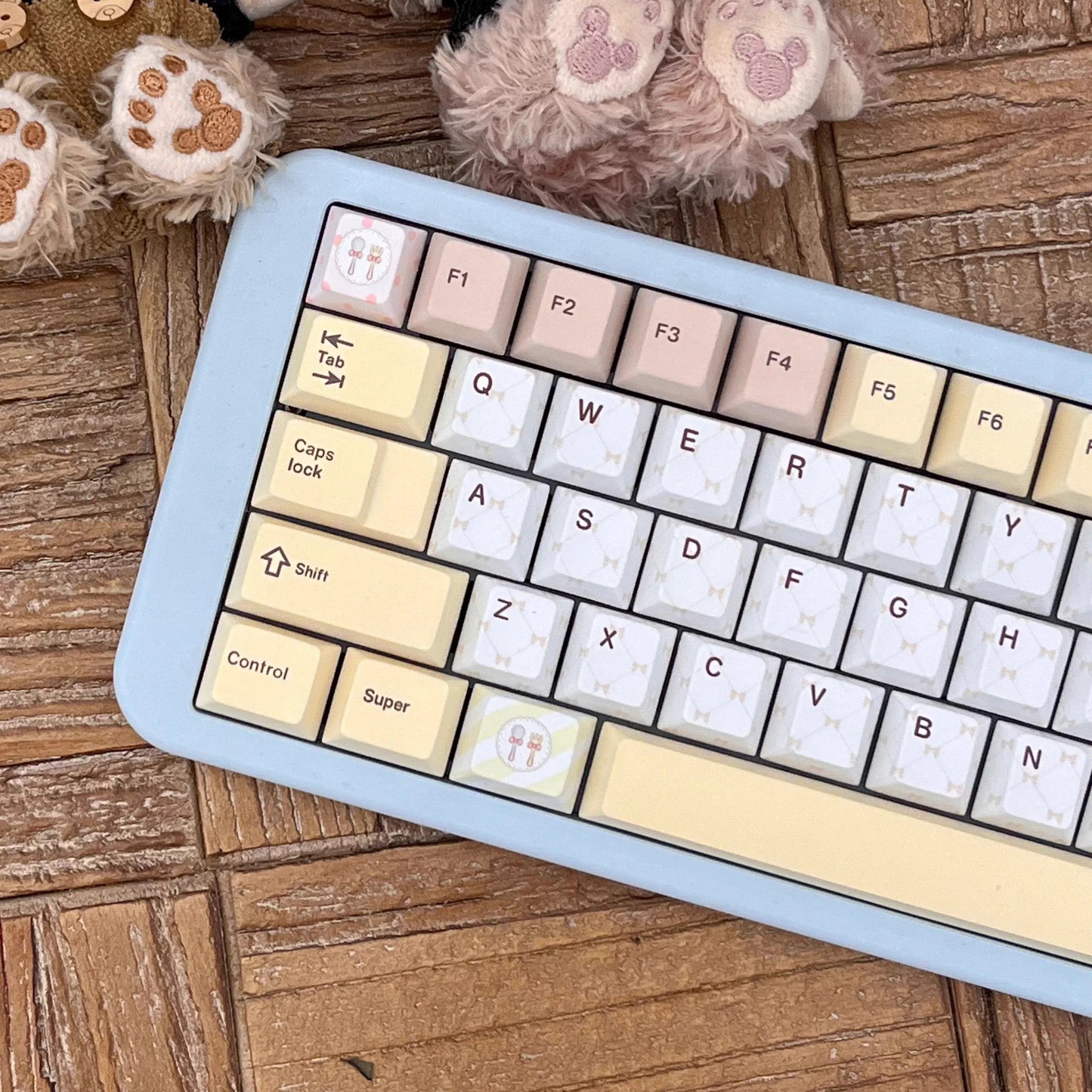 Keyria Labs Tea Party Cute Keycap Set, Cherry Profile, Dye Sub PBT Key Cap
