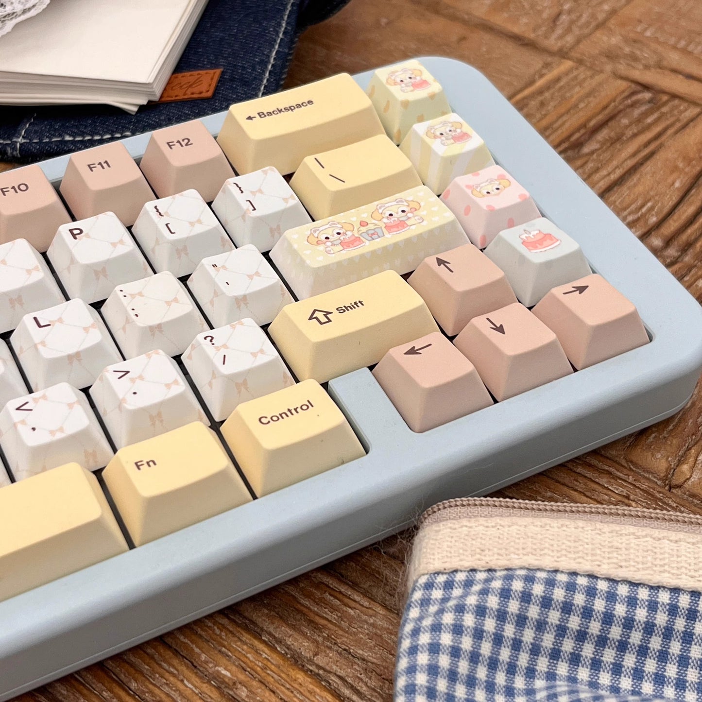Keyria Labs Tea Party Cute Keycap Set, Cherry Profile, Dye Sub PBT Key Cap