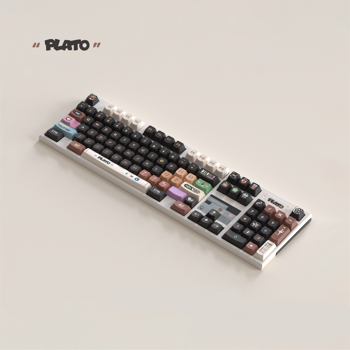Key Spire Plato Keycap Set, Cherry Profile, Dye Sub PBT