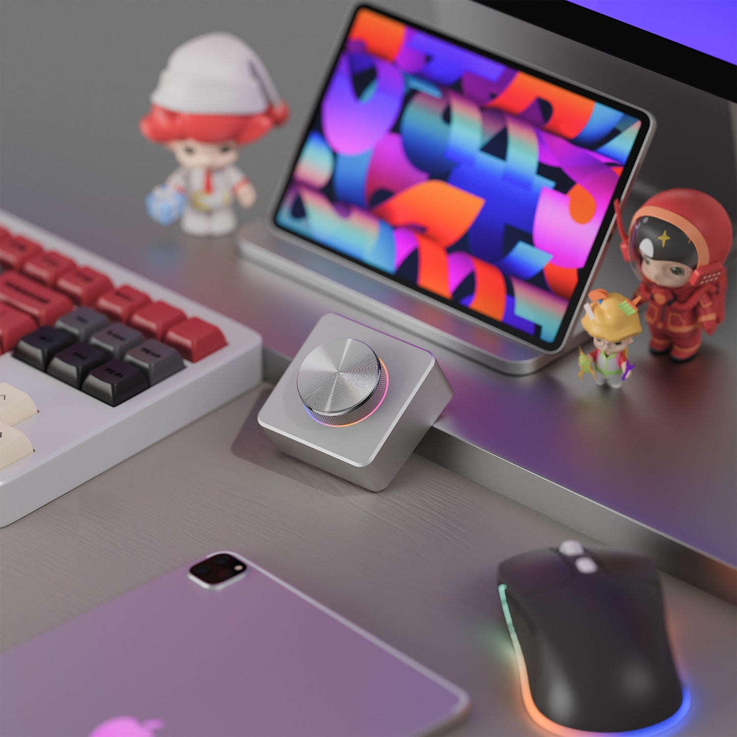 MMD KM01 CNC Aluminum Wireless Media Knob