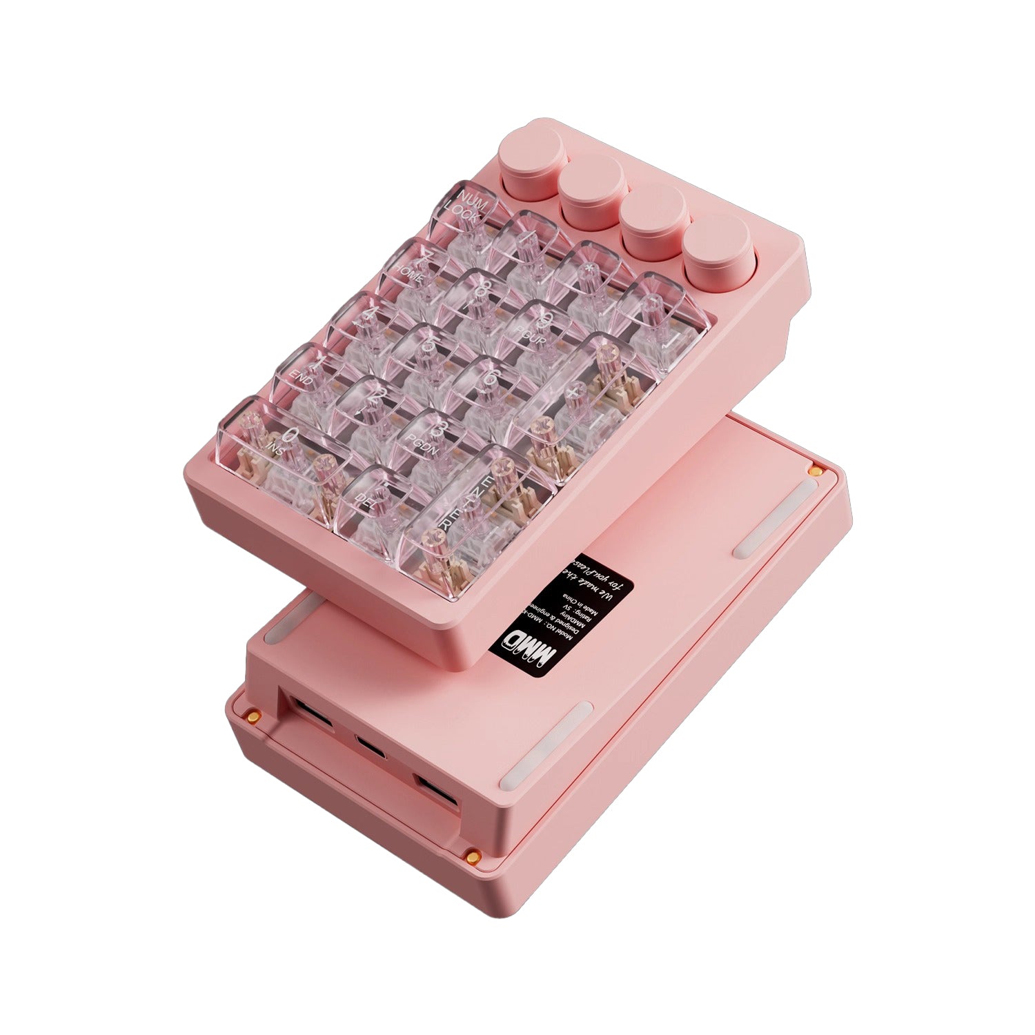 MMD KM21 Wired 21 Keys + 4 Knobs Macropad – Nouvolo