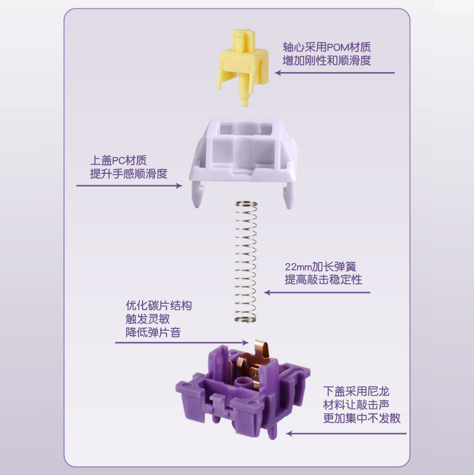 KTT Hyacinth Linear Switch