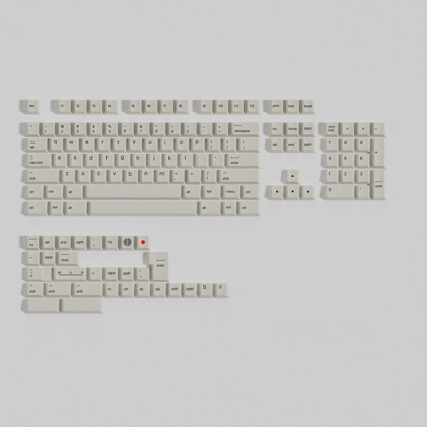 Less But Better Keycap Set, Cherry Profile, Dye Sub PBT Key Cap