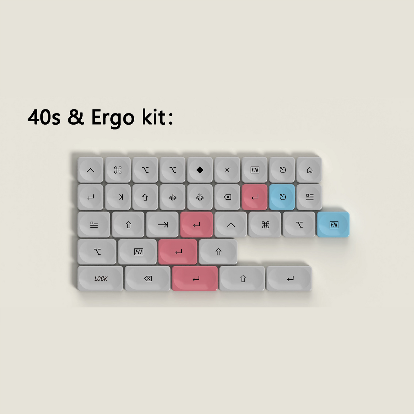 LCK Déjà Vu Theme Low Profile Keycap Set PBT
