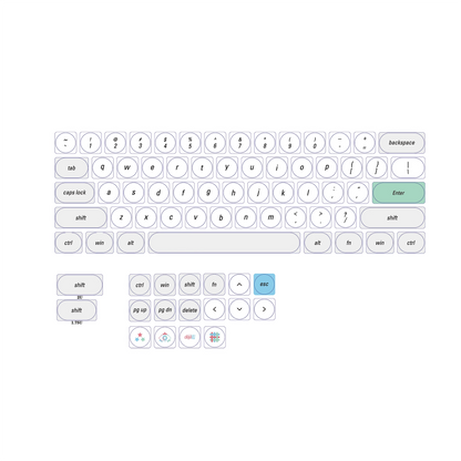 LCK Déjà Vu Theme Low Profile Keycap Set PBT