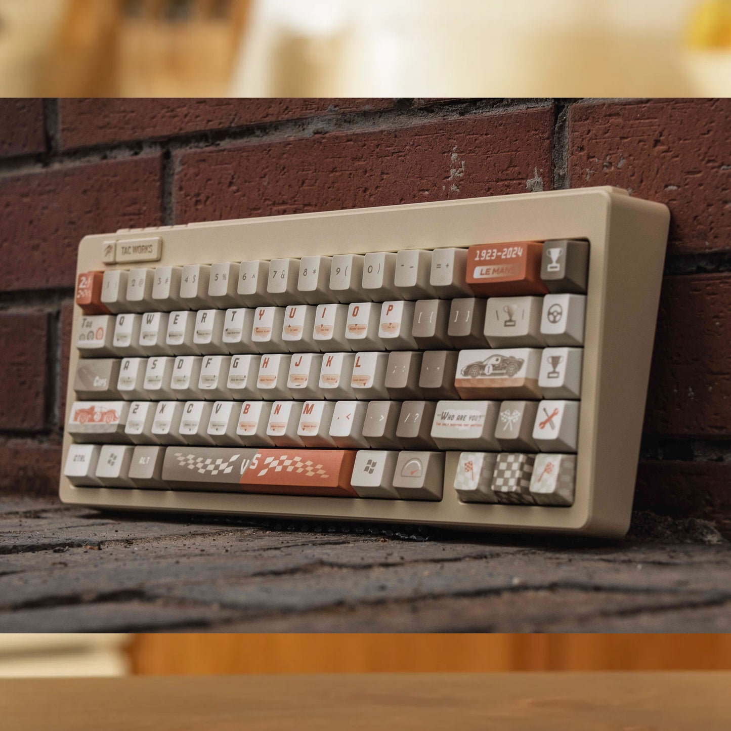 Le Mans Racing Keycap Set, Cherry Profile, PBT Dye Sub