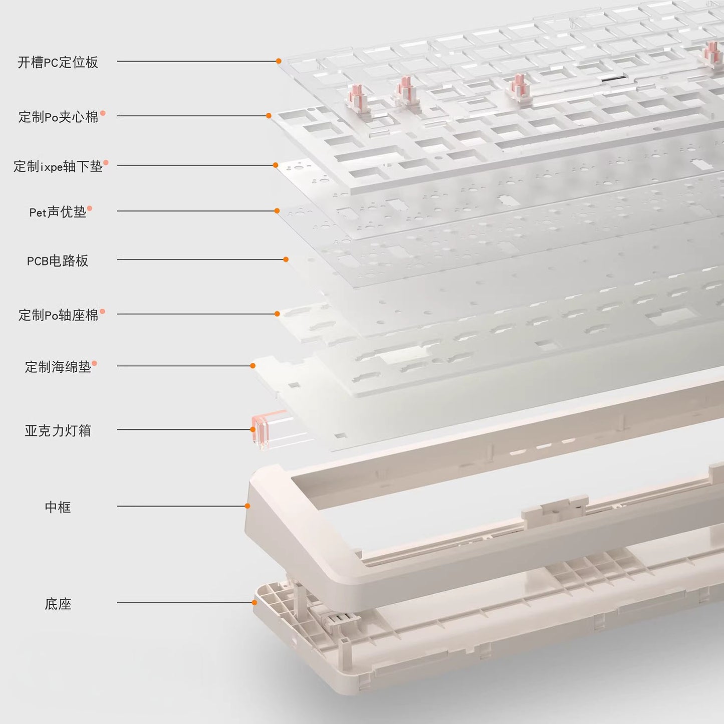 Light67 Cute Lightbox Mechanical Keyboard Barebone