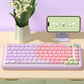Lily of the Valley (Pink/Purple) Cute Keycap Set, MDA/Cherry Profile, PBT Dye Sub Key Cap