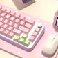 Lily of the Valley (Pink/Purple) Cute Keycap Set, MDA/Cherry Profile, PBT Dye Sub Key Cap