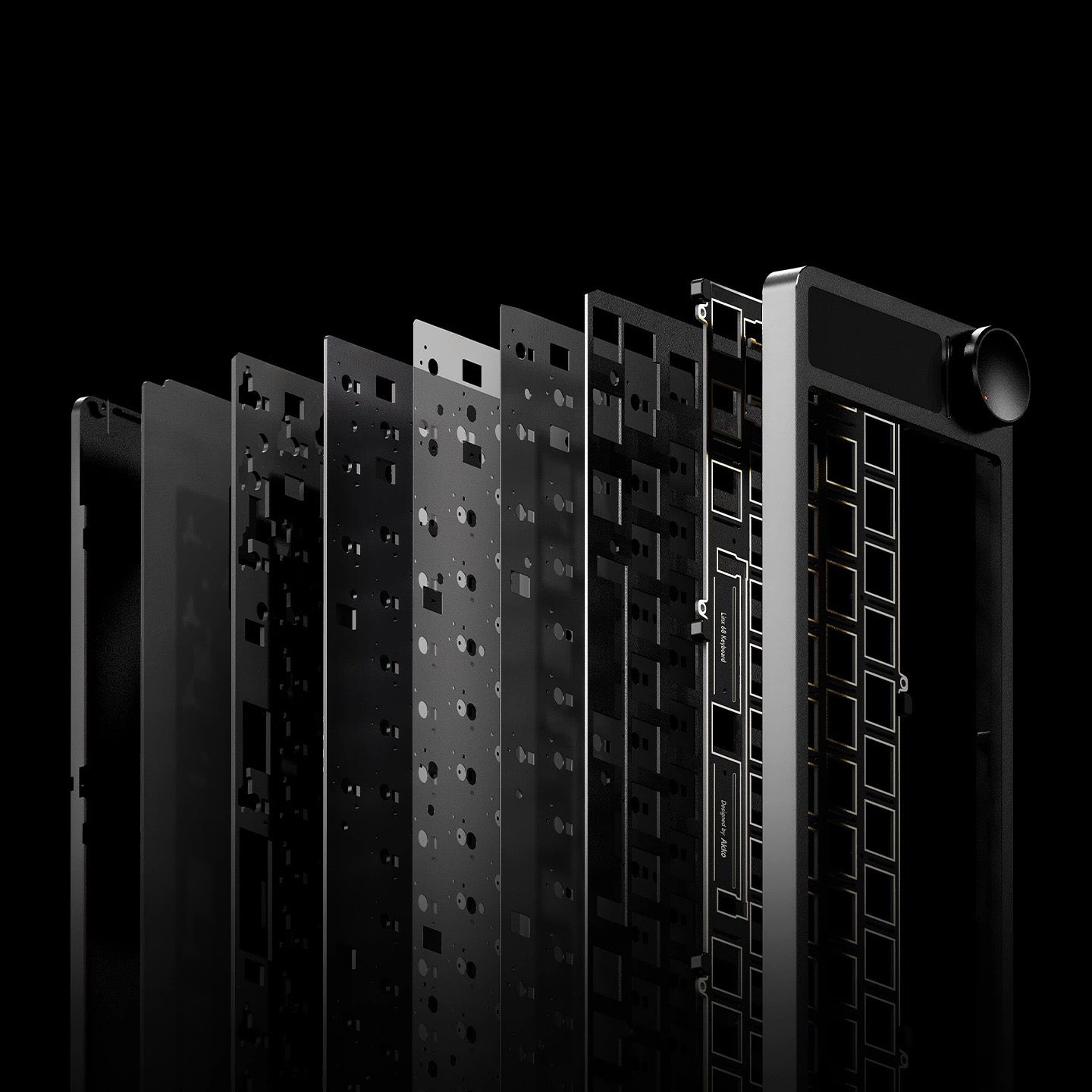 Linx68 Low Profile Aluminum Mechanical Keyboard with Screen
