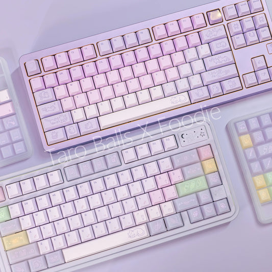 Lazycat Studio Luna Foodie Cute Keycap Set, Cherry Profile, Dye Sub PBT + PC