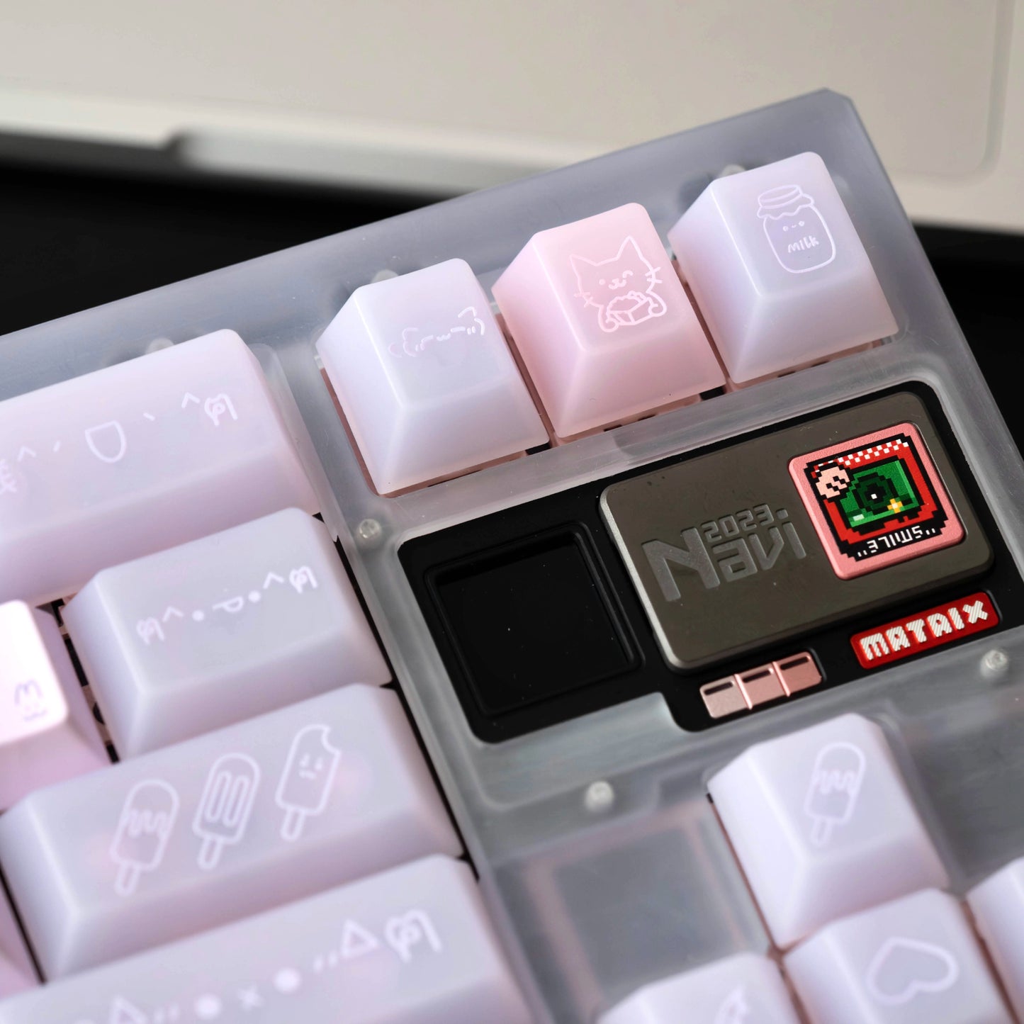 Lazycat Studio Luna Foodie Cute Keycap Set, Cherry Profile, Dye Sub PBT + PC