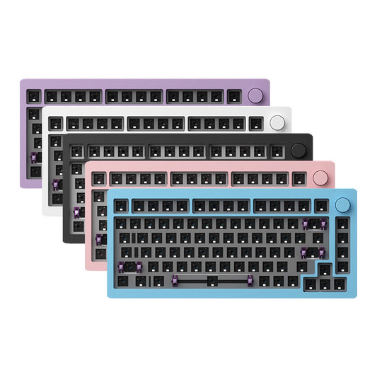 Monsgeek M1 Gasket Aluminum Mechanical Keyboard Barebone (Black/White/Pink/Purple /Blue)
