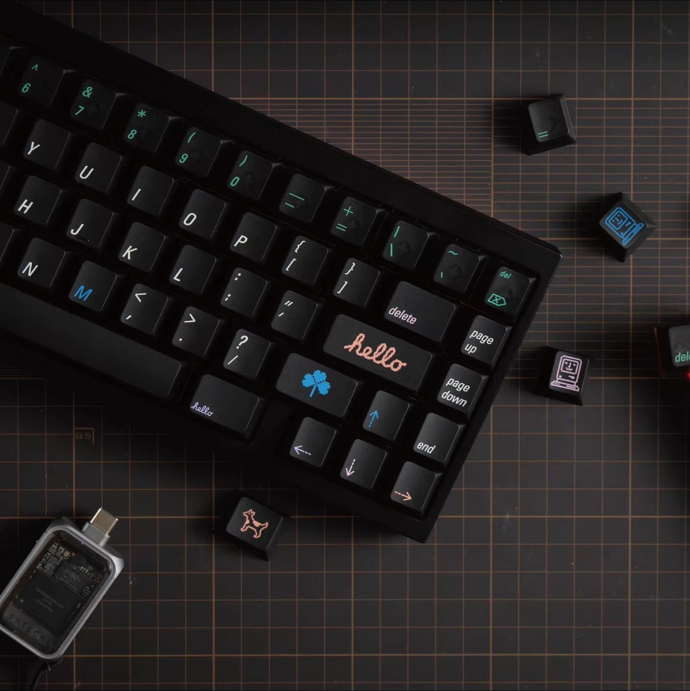 Mac Color Keycap Set, Cherry Profile, Dye Sub PBT / ABS Key Cap