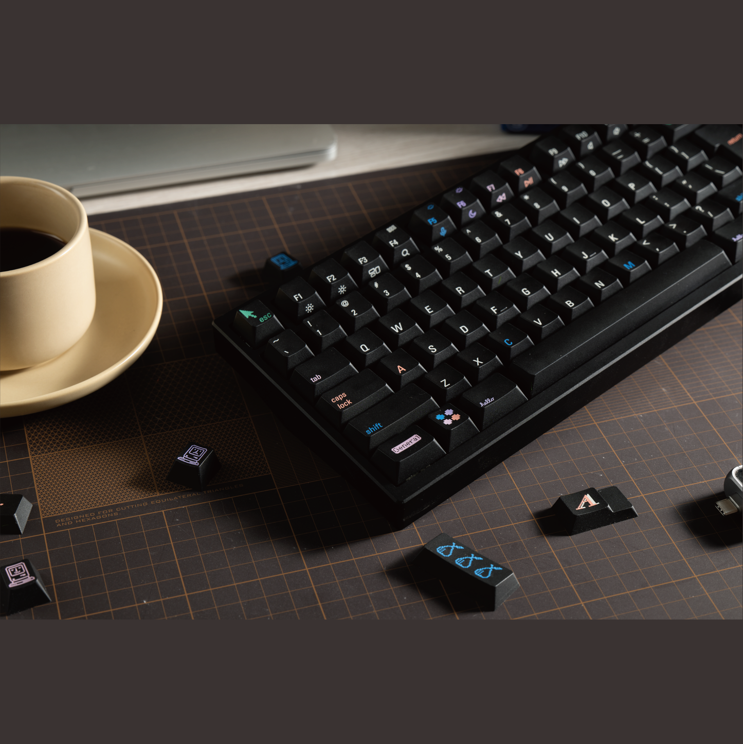 Mac Color Keycap Set, Cherry Profile, Dye Sub PBT / ABS Key Cap