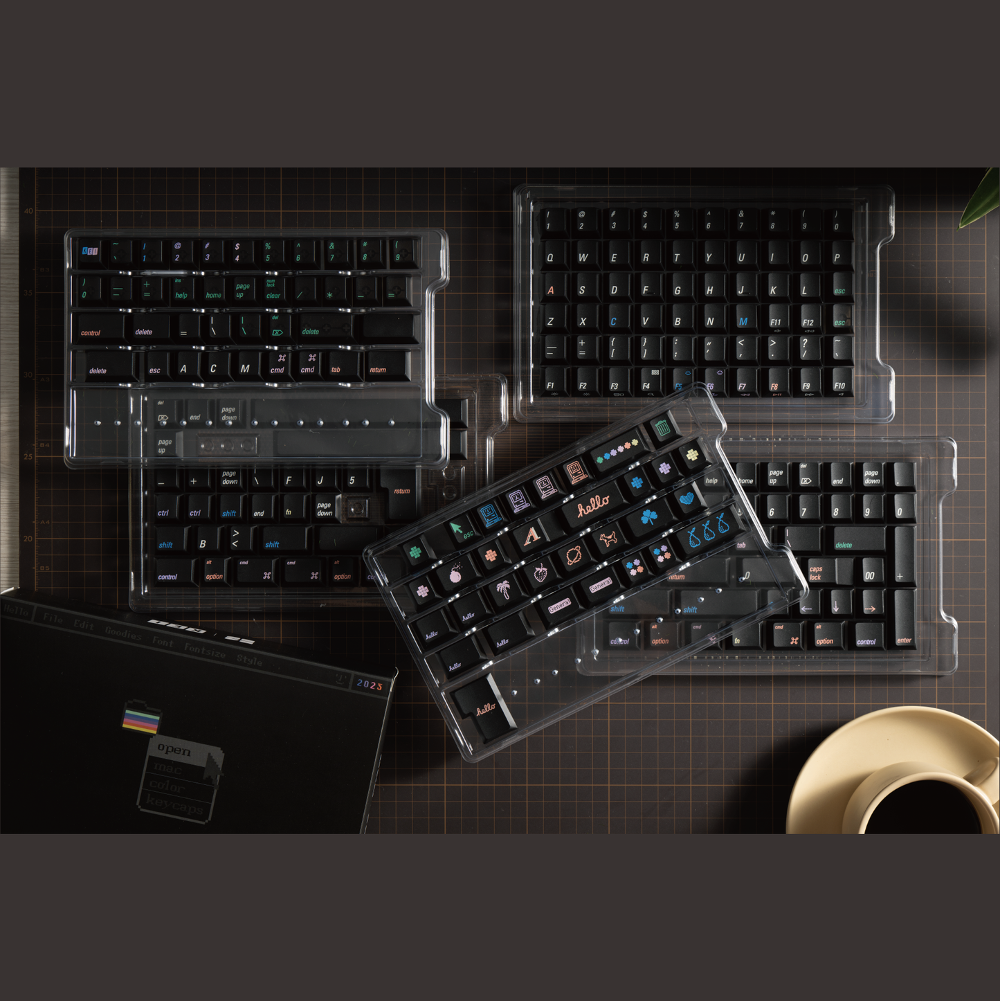 Mac Color Keycap Set, Cherry Profile, Dye Sub PBT / ABS Key Cap