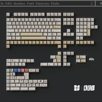 Mac Color Keycap Set, Cherry Profile, Dye Sub PBT / ABS Key Cap