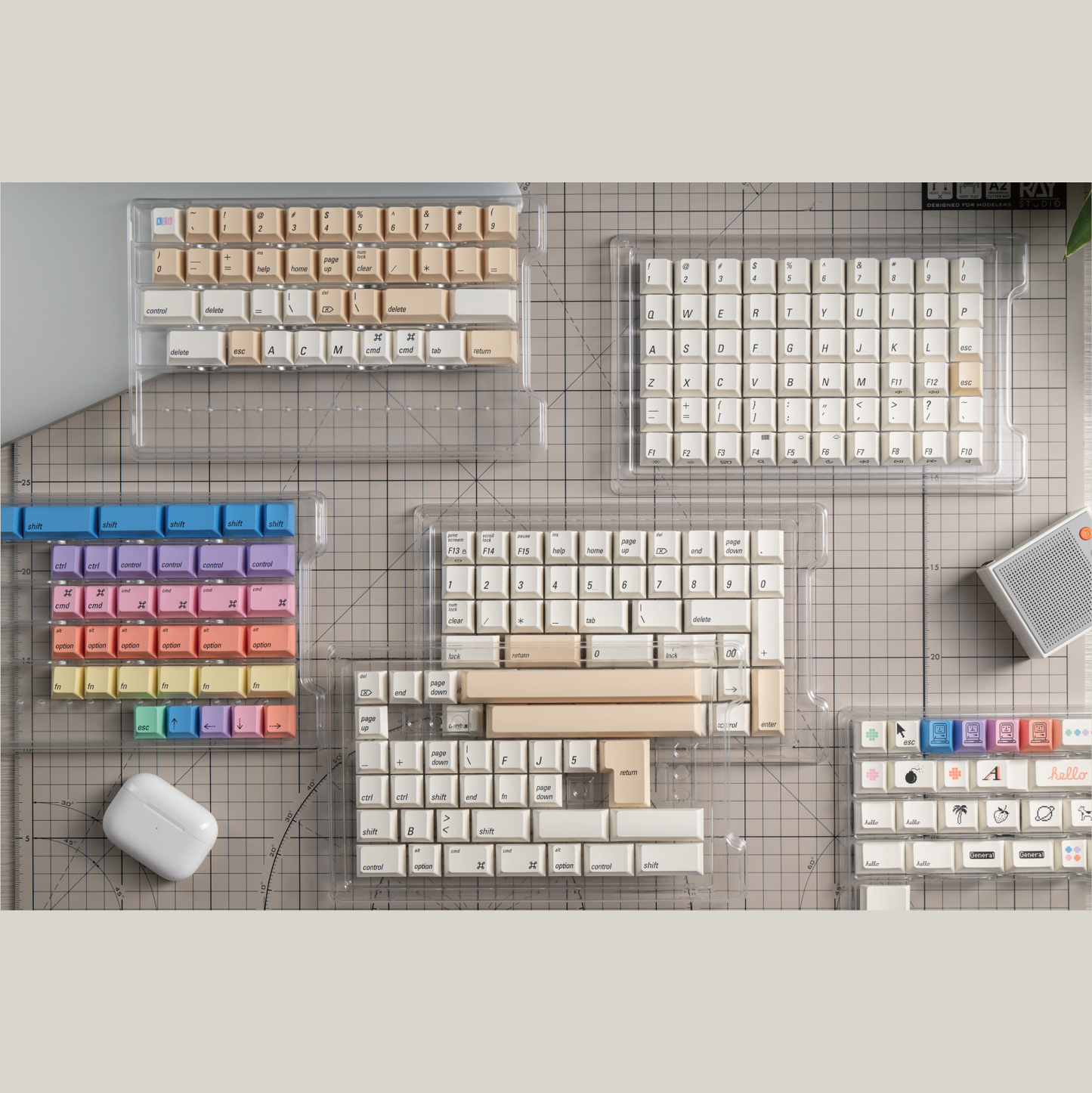 Mac Color Keycap Set, Cherry Profile, Dye Sub PBT / ABS Key Cap