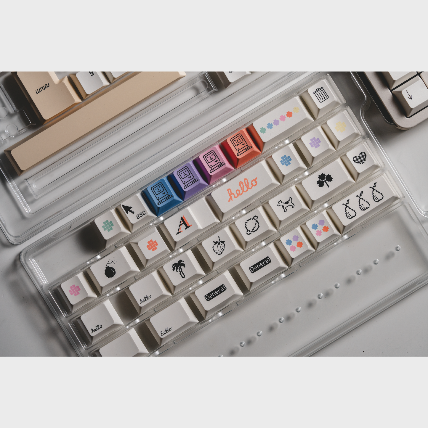 Mac Color Keycap Set, Cherry Profile, Dye Sub PBT / ABS Key Cap