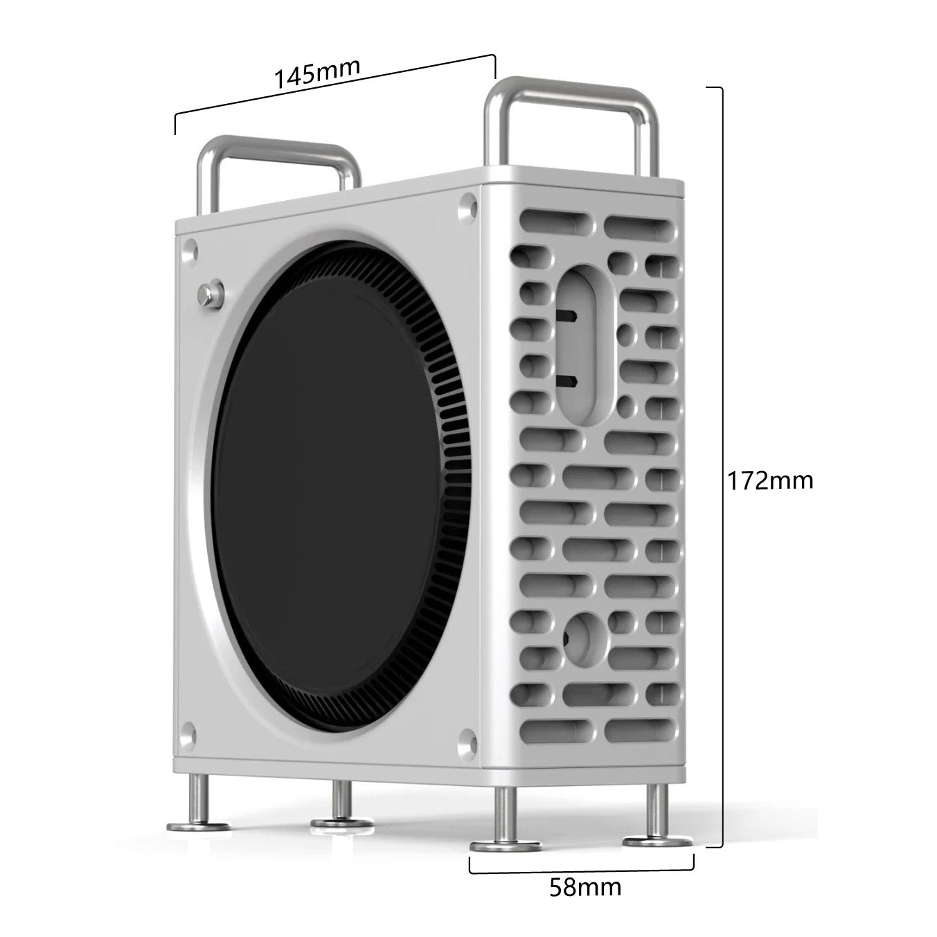 CNC Aluminum Case for 2024 Mac Mini M4 in Mac Pro Style