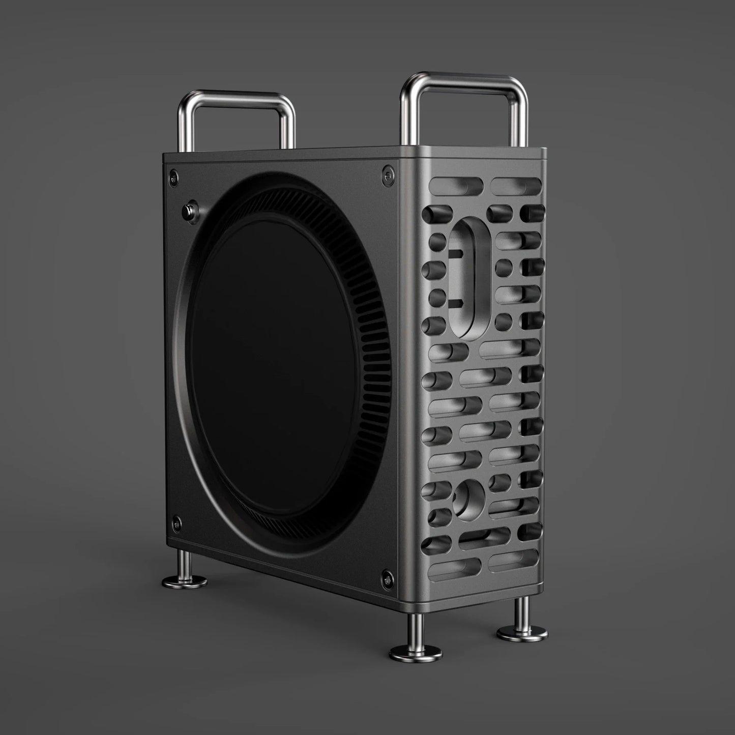 CNC Aluminum Case for 2024 Mac Mini M4 in Mac Pro Style