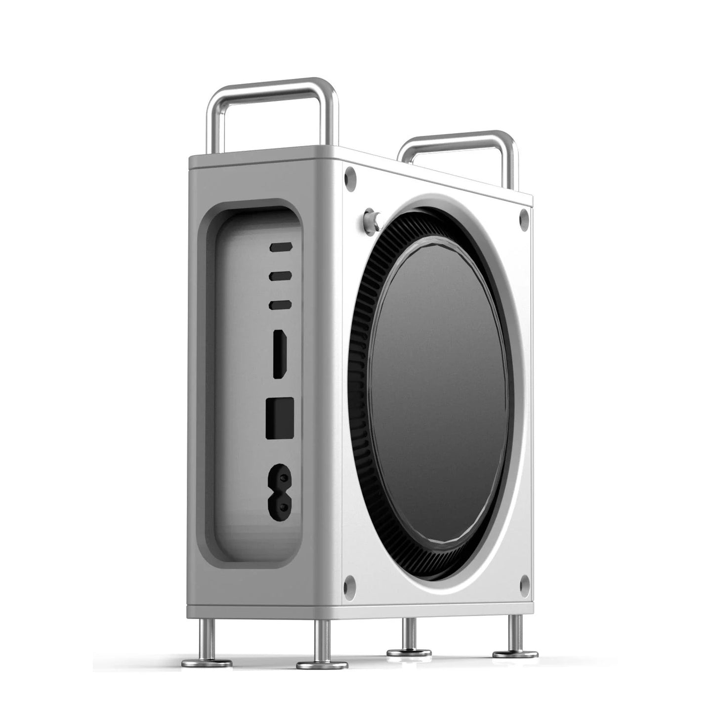 CNC Aluminum Case for 2024 Mac Mini M4 in Mac Pro Style