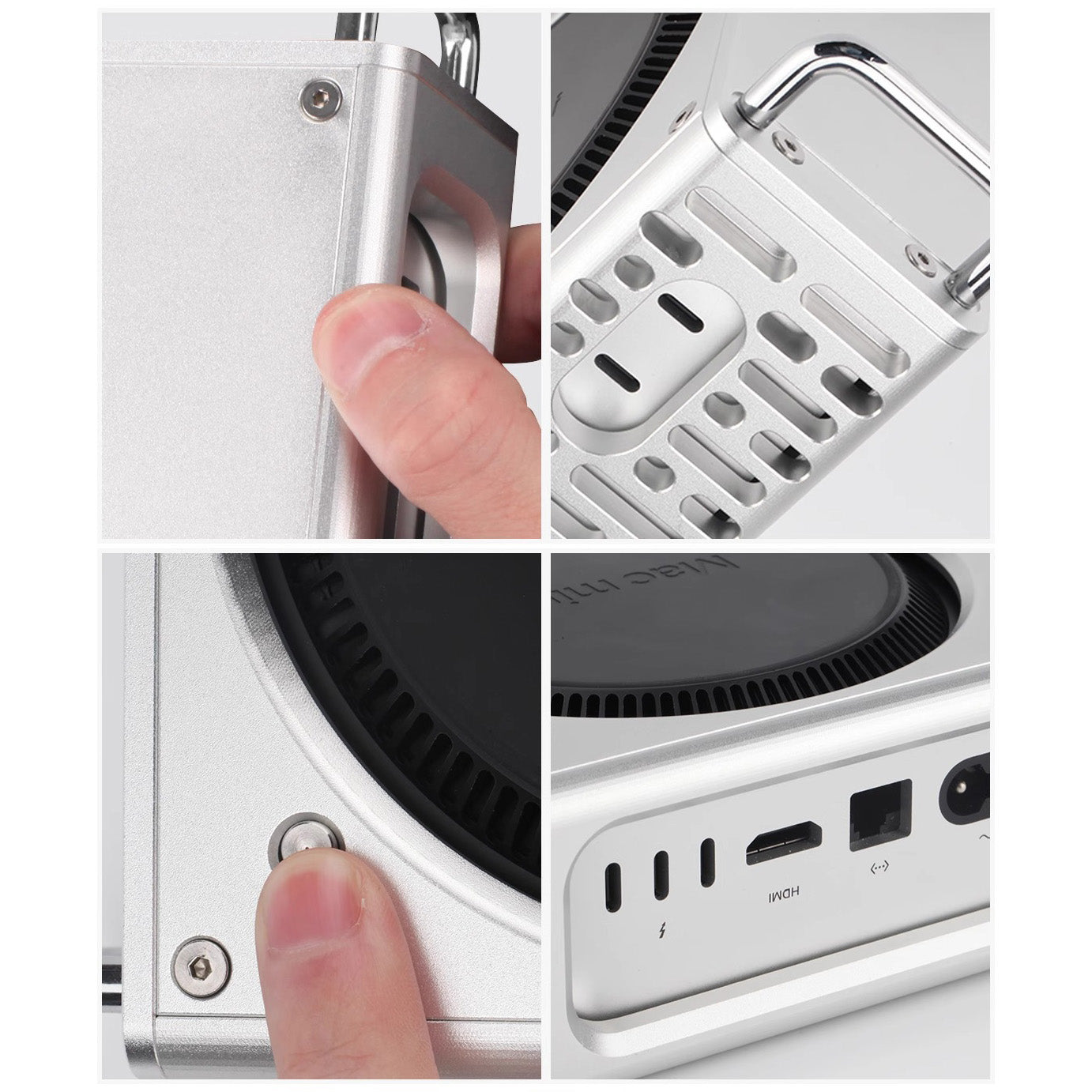 CNC Aluminum Case for 2024 Mac Mini M4 in Mac Pro Style