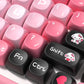 Valentine (Pink) Keycap Set, MCA Profile, PBT Dye Sub Key Cap