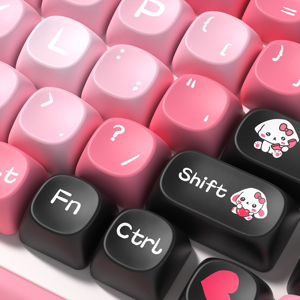 Pink Keycap Set Valentine (Pink) Keycap Set, MCA Profile, PBT Dye Sub Key Cap – Nouvolo
