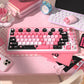 Valentine (Pink) Keycap Set, MCA Profile, PBT Dye Sub Key Cap