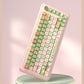 Mussia Garden (Pink) Cute Keycap Set, MDA Profile, PBT Dye Sub Key Cap