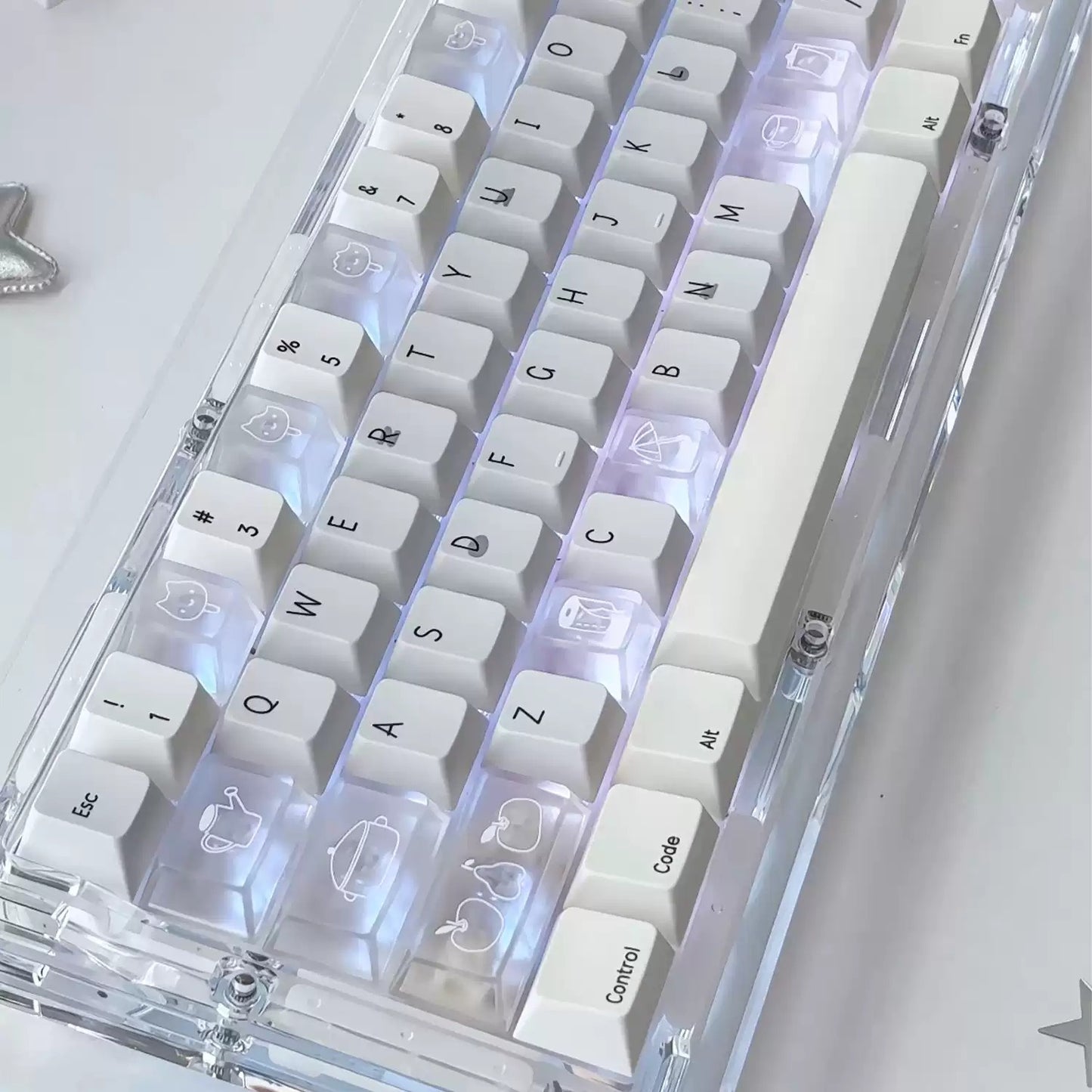 Memopad Cute Keycap Set, Cherry Profile, Dye Sub PBT + PC